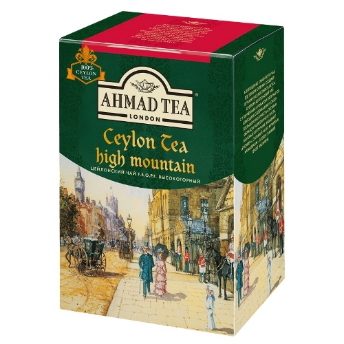 Чай "Ahmad Tea" (Ахмад Ти) Ceylon F.B.O.P.F. цейлонский черный листовой 200г карт/уп