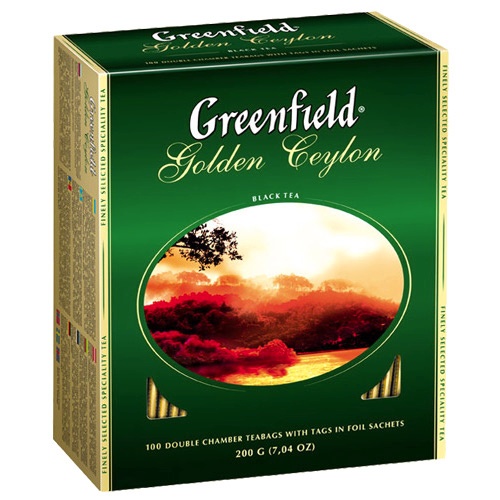 Чай "Greenfield" (Гринфилд) Golden Ceylon черный цейлонский 2х100пак в термосаше