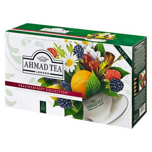 Чай "Ahmad Tea" (Ахмад Ти) Healthy & Tasty Collection Ассорти 3 вида травяного чая (лесные ягоды