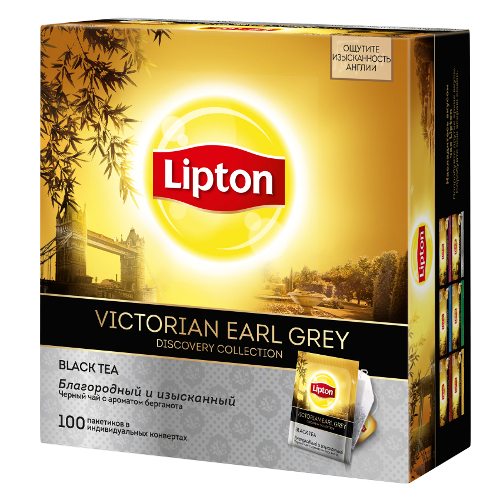 Чай "Lipton" (Липтон) Victorian Earl Grey черный байховый 100пак