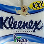 Туалетная бумага "Kleenex" (Клинекс) 2-слоя 4-рулона белая