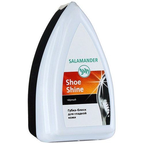 Губка для обуви "Salamander" (Саламандер) Shoe Shine для изделий из гладкой кожи черная