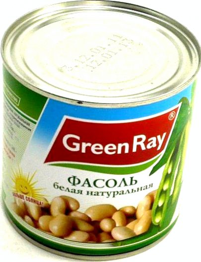Фасоль Green Ray белая натуральная