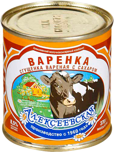 Молоко сгущенное Алексеевское вареное