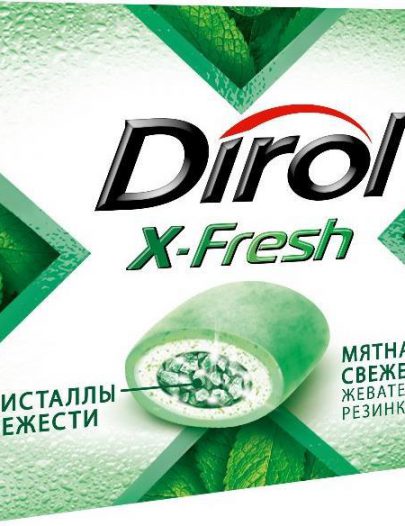Жевательная резинка Dirol X-Fresh Мятная Свежесть