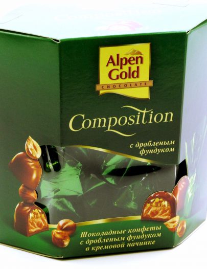 Шоколадные конфеты Alpen Gold Composition с дроблёным фундуком