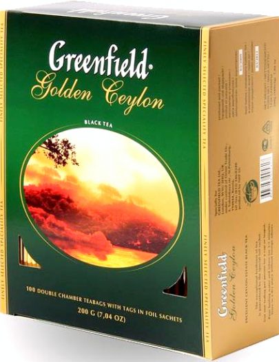 Чай Greenfield черный золотой цейлонский