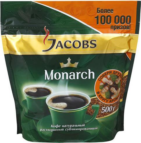 Кофе Jacobs Monarch растворимый пакет