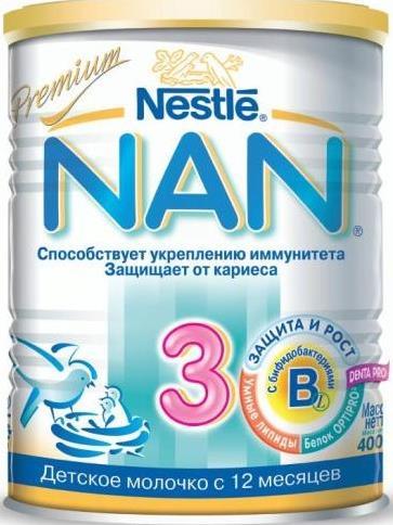 Смесь Nestle Nan 3 молочная сухая с 6 месяцев