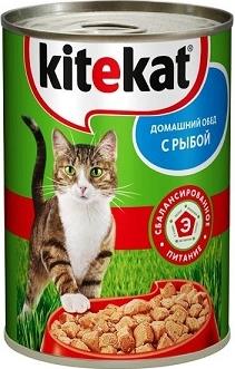 Корм для кошек Kitekat Домашний Обед с рыбой