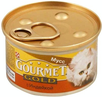 Корм для кошек Gourmet Gold Мусс индейка