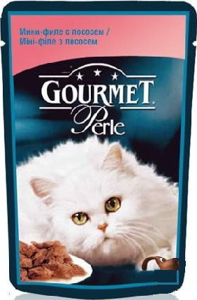 Корм для кошек Gourmet Perle мини-филе лосось