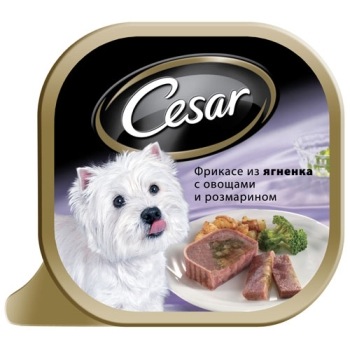 Корм для собак Cesar Фрикасе из ягненка с овощами и розмарином