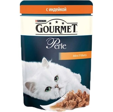 Корм для кошек Gourmet Perle с индейкой