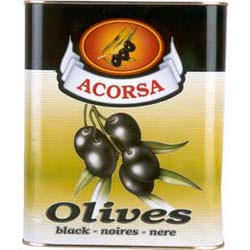 Оливки Acorsa черные без косточки