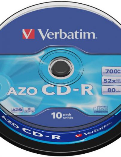 Диски Verbatim CD-R 700 Mb 52х DL Cake Box 10 штук
