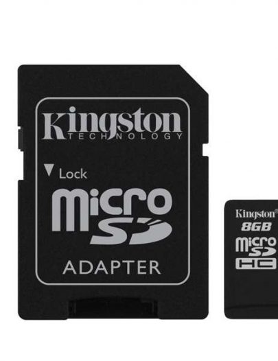 Карта памяти Kingston MicroSDHC 8 Gb Class 4