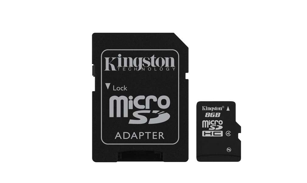 Карта памяти Kingston MicroSDHC 8 Gb Class 4