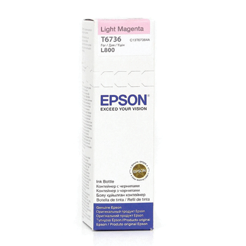 Картридж Epson L800 C13T67364A светло-пурпурный