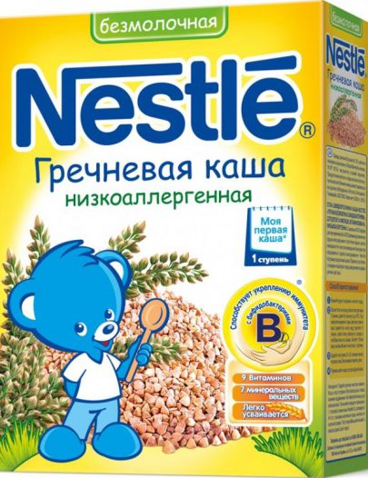Каша Nestle гречневая низкоаллергенная безмолочная 1 ступень