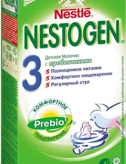 Смесь Nestogen 3 молочная сухая с пребиотиками с 12 месяцев