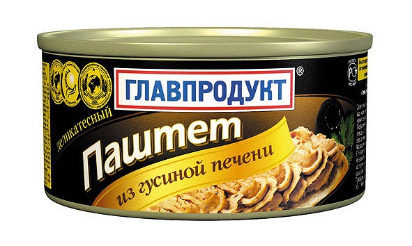 Паштет Главпродукт деликатесный из гусиной печени