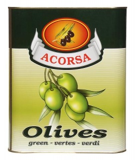 Оливки Acorsa зеленые без косточки