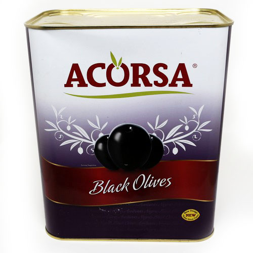 Оливки Acorsa черные с косточкой