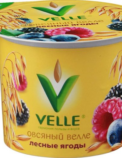 Продукт био-овсяный Velle густой лесные ягоды