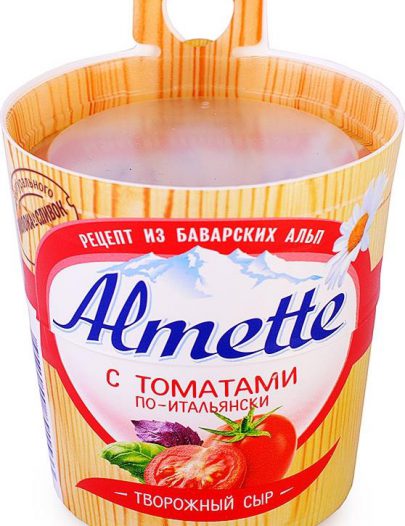 Сыр Almette с томатами по-итальянски