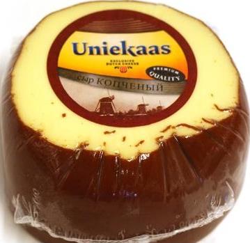 Сыр плавленный Uniekaas копченый сливочный фасованный