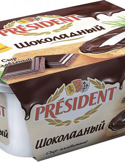 Сыр President плавленый Шоколадный
