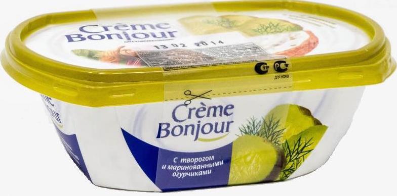 Сыр Rama Crème Bonjour с маринованными огурчиками