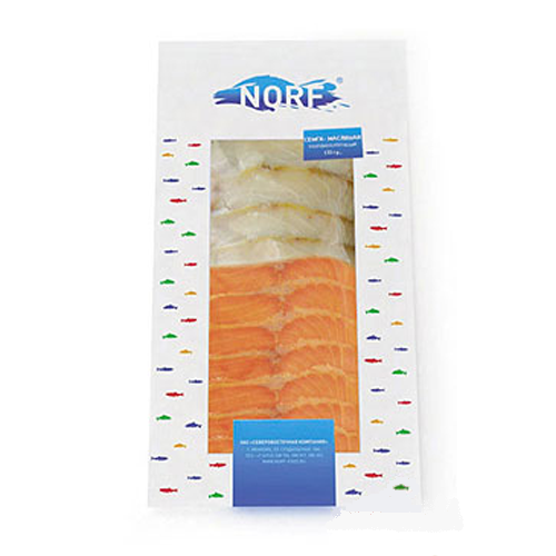 Ассорти Norf семга-масляная рыба слабосоленое
