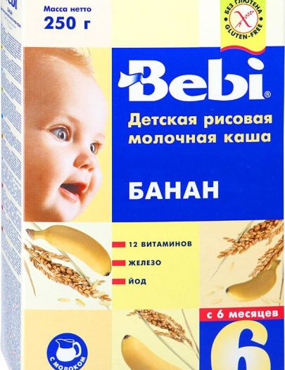 Каша Bebi рисовая молочная Банан