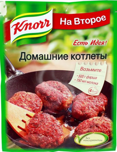 Приправа Knorr На второе домашние котлеты