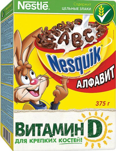Готовый завтрак Nestle Nesquik Алфавит