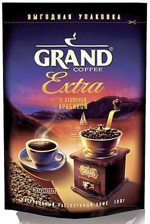 Кофе Grand Extra растворимый пакет