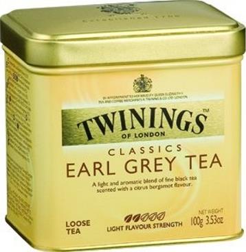 Чай Twinings черный Эрл Грей жестяная банка