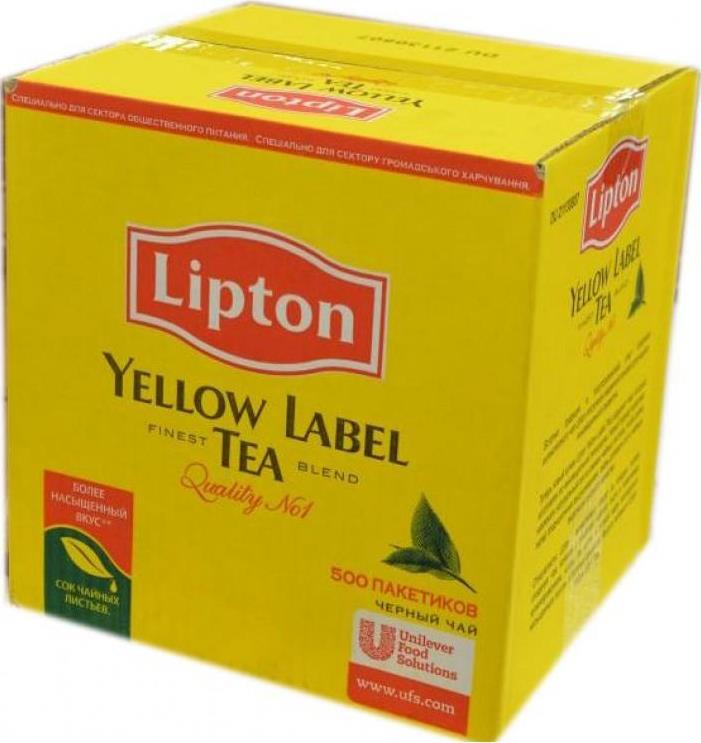 Чай Lipton Yellow Label Tea черный байховый