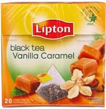 Чай Lipton черный Карамель и ваниль