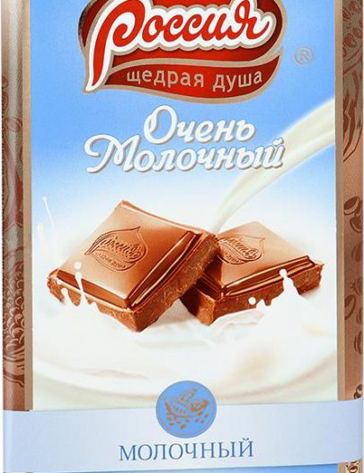 Шоколад Россия Шедрая Душа молочный