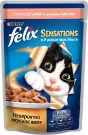 Корм для кошек Felix с говядиной в желе с томатами