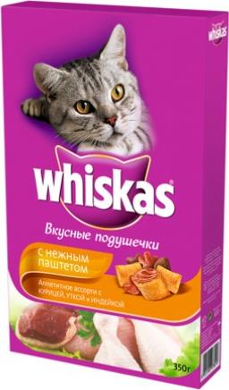 Корм для кошек в подушечках Whiskas мясной паштет