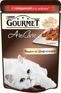 Корм для кошек Gourmet A la Carte с говядиной