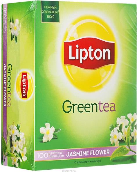 Чай зеленый Lipton с жасмином