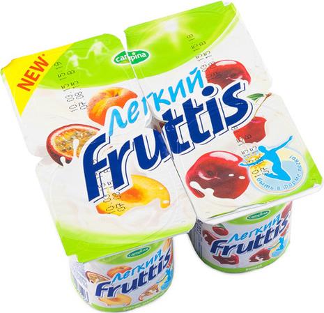 Йогурт Fruttis Легкий Ананс Яблоко Малина Груша