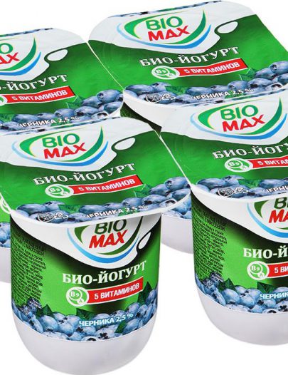 Йогурт Bio Max 5 витаминов Черника 2