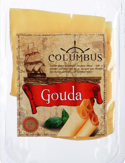 Сыр Columbus Гауда нарезка 45%