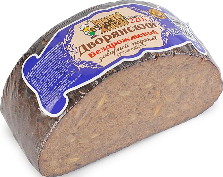Хлеб Рижский Хлеб Дворянский ржано-пшеничный заварной подовый